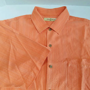 Tommy Bahama Button Down 100% Silk Shirt Size L